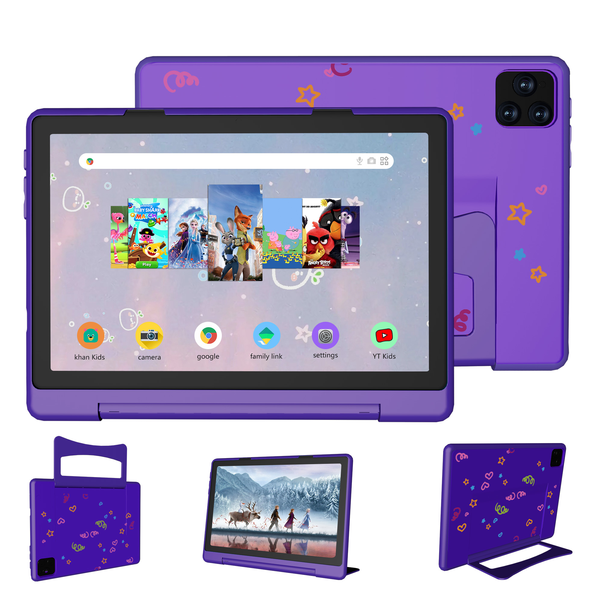 10 inch Android 13 Kids Tablet Octa-Core, 8GRAM+128GB ROM 8000mAh Toddler Tablets for Kids Ages 6-12